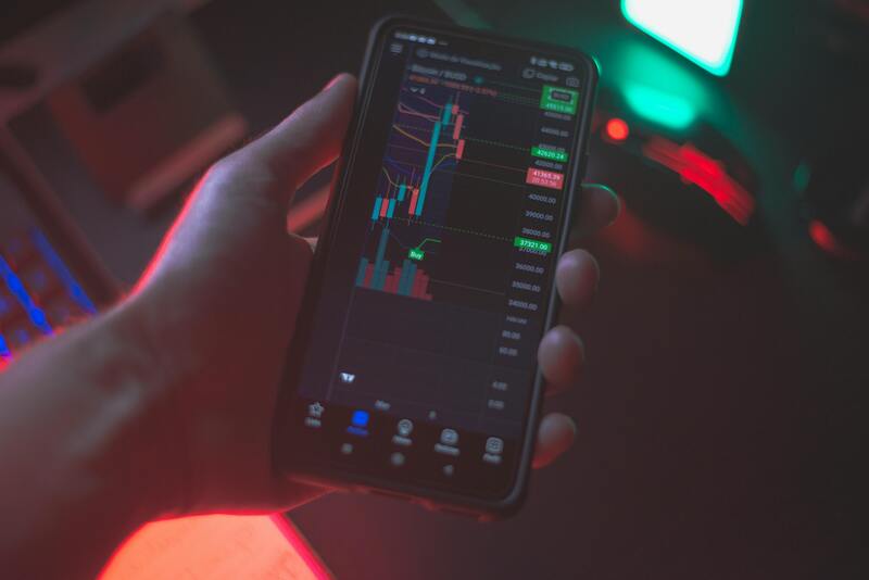 trading sur smartphone